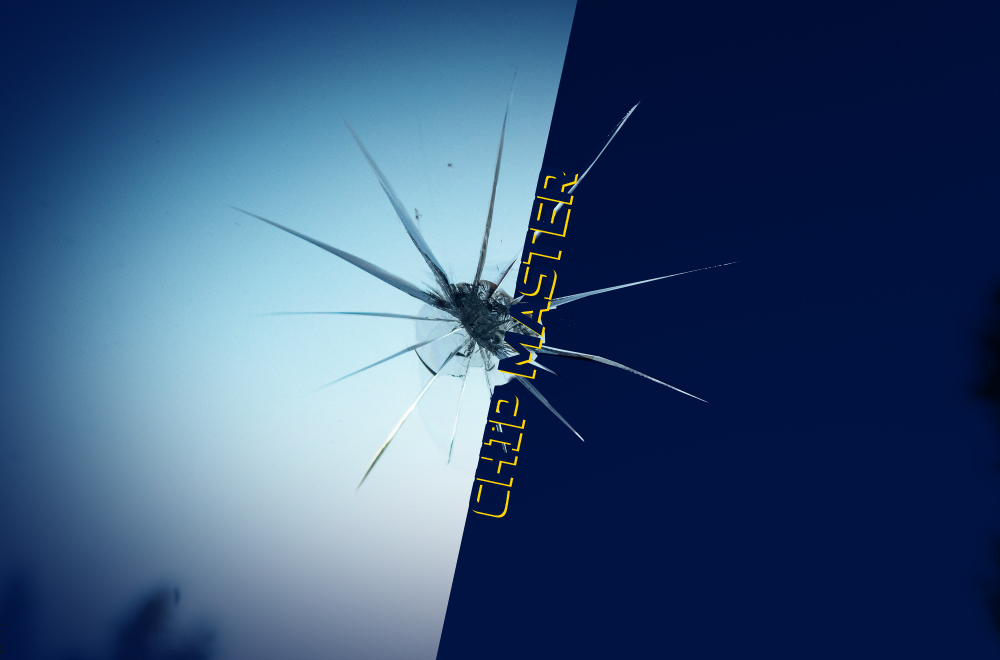 Windshield rock-chip repair being performed by Chip Master